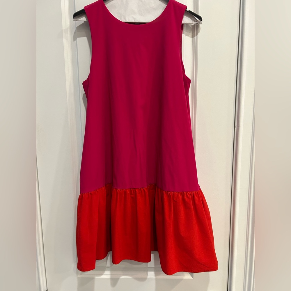 TCEC Fuchsia and Scarlet Casual Dress